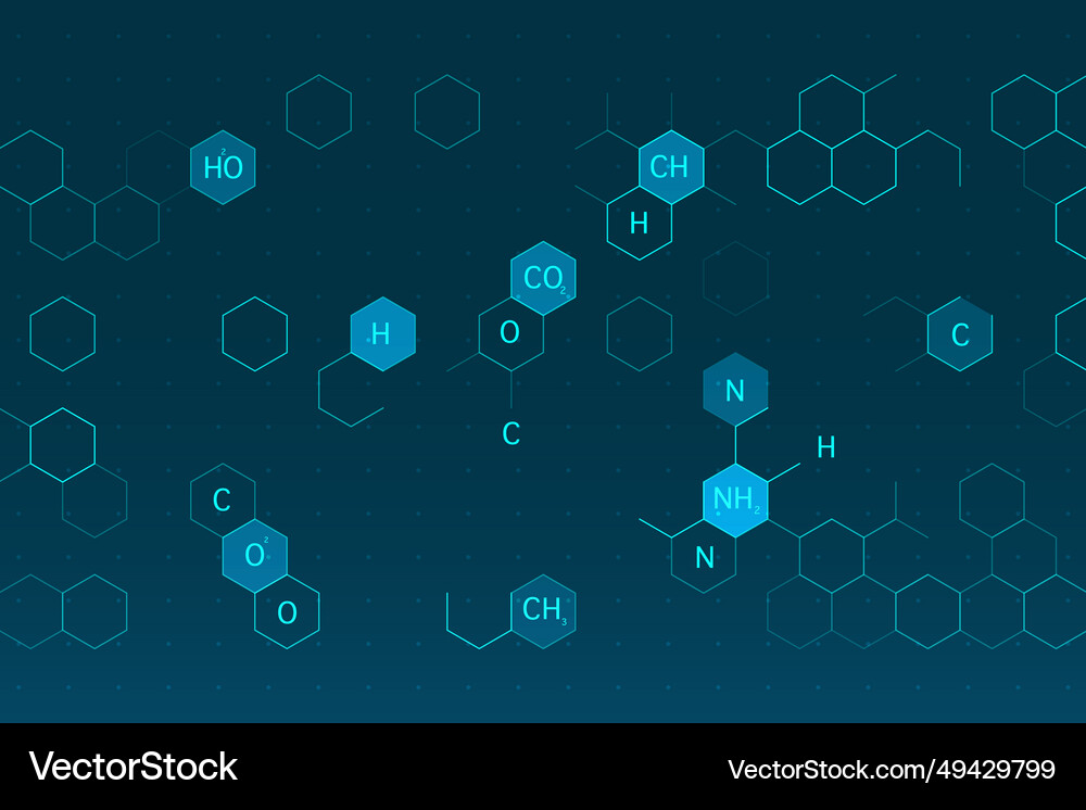 Formula molecular structure Royalty Free Vector Image