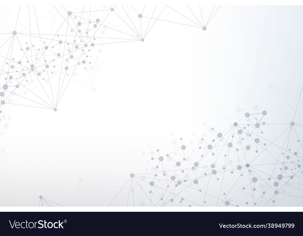 Geometric abstract background with connected line