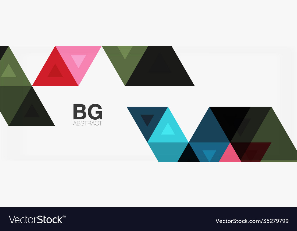 Mosaic triangle pattern abstract background