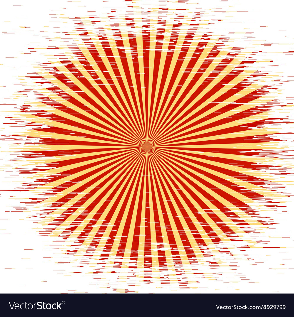 Retro red and yellow pattern with white background