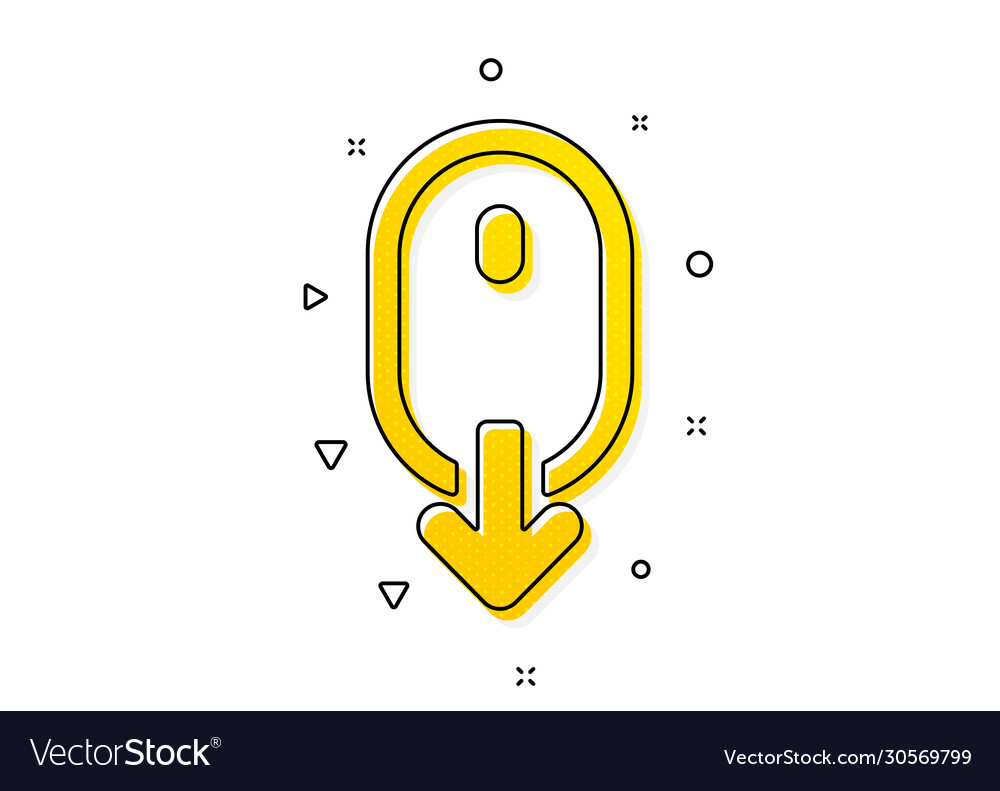 Scroll down mouse icon scrolling screen sign