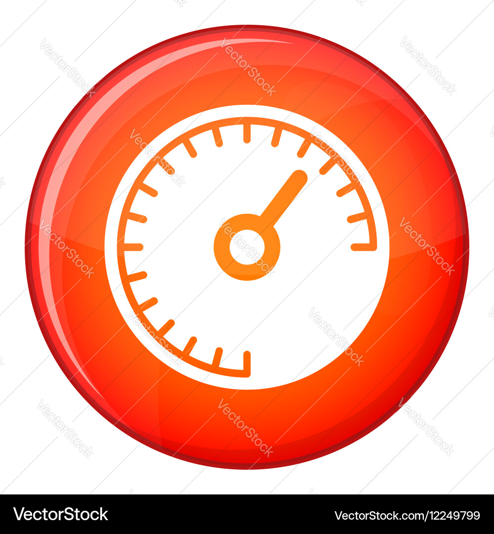 Speedometer icon flat style Royalty Free Vector Image