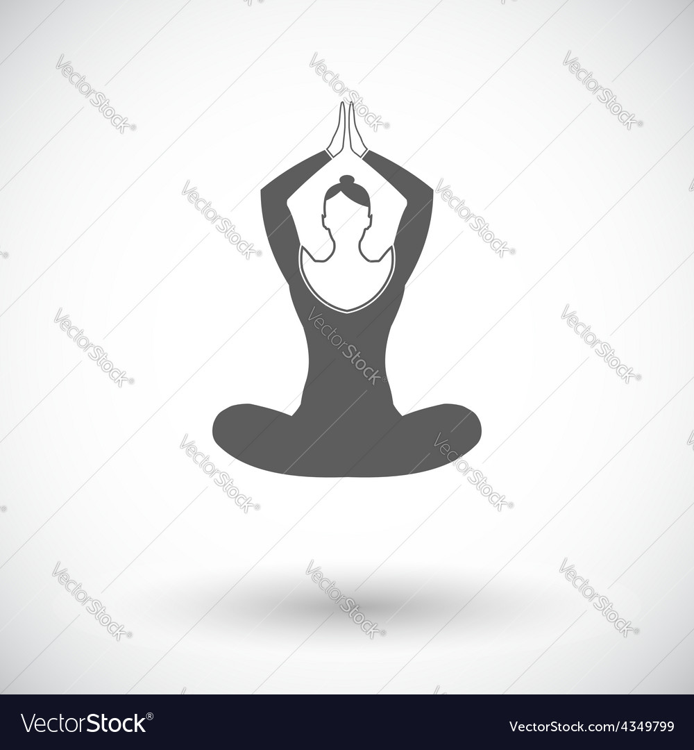 Yoga flat icon