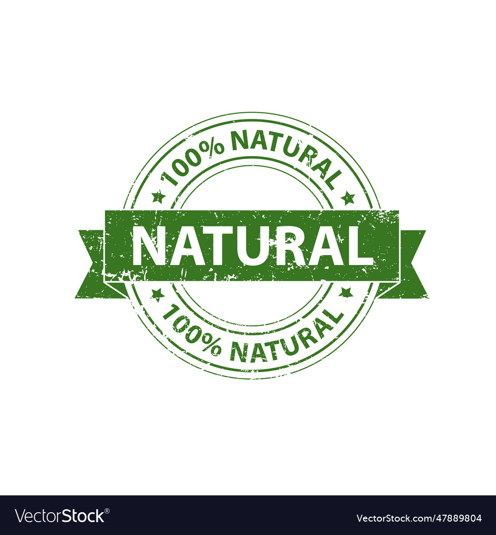 100 Bio-Produkte Naturprodukt Eco Emblem