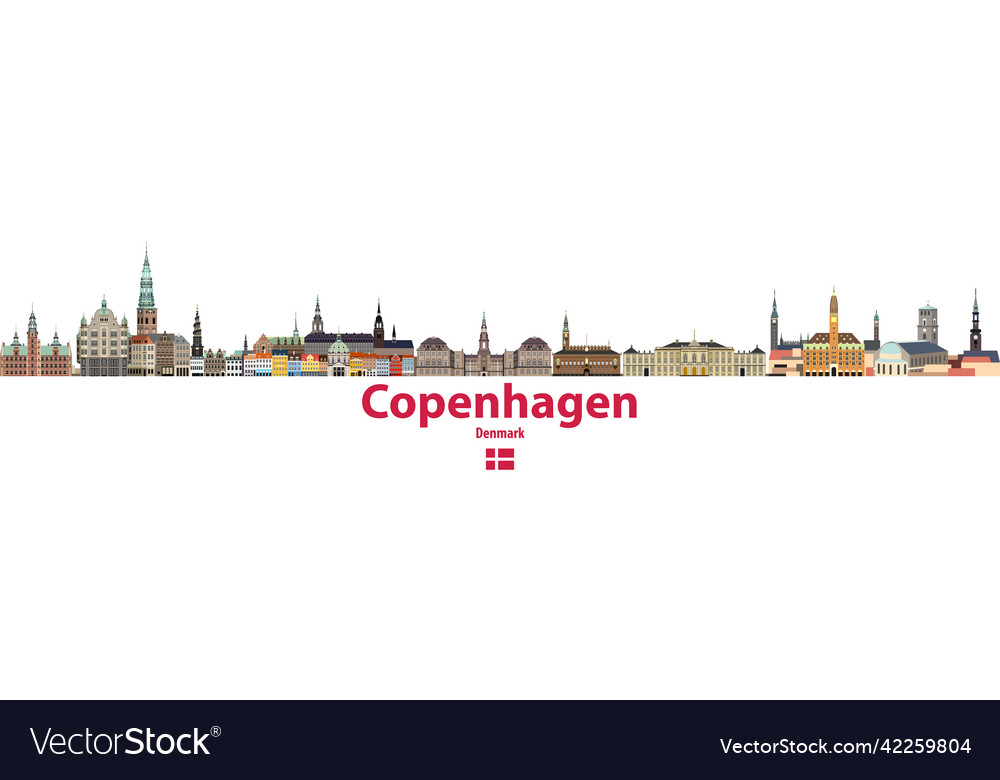 Copenhagen city skyline