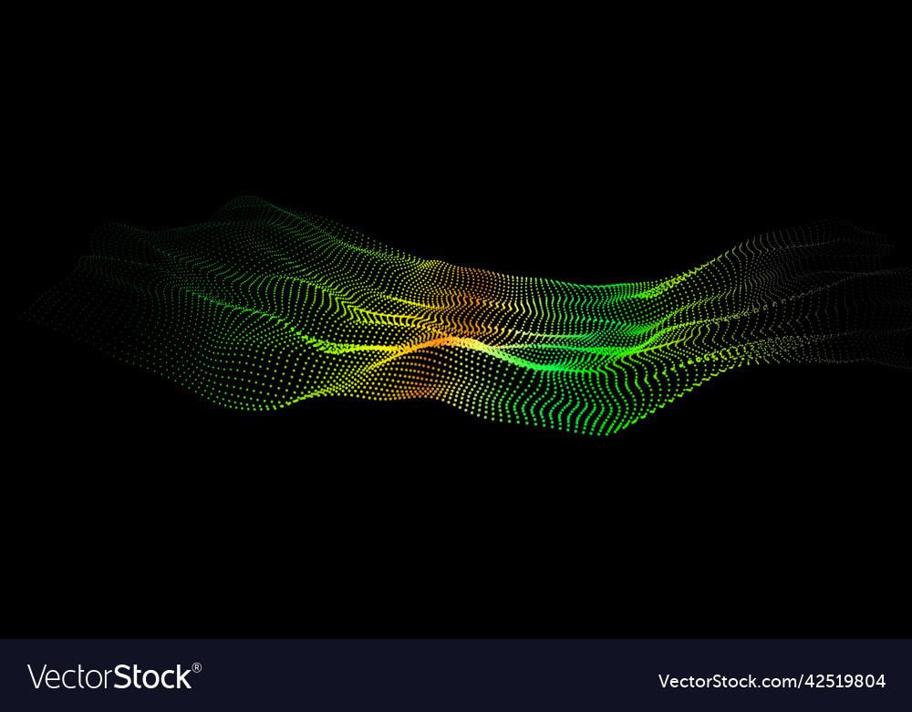 Deep data as part of big point wave ui hud Vector Image Deep data as part of big point wave ui hud