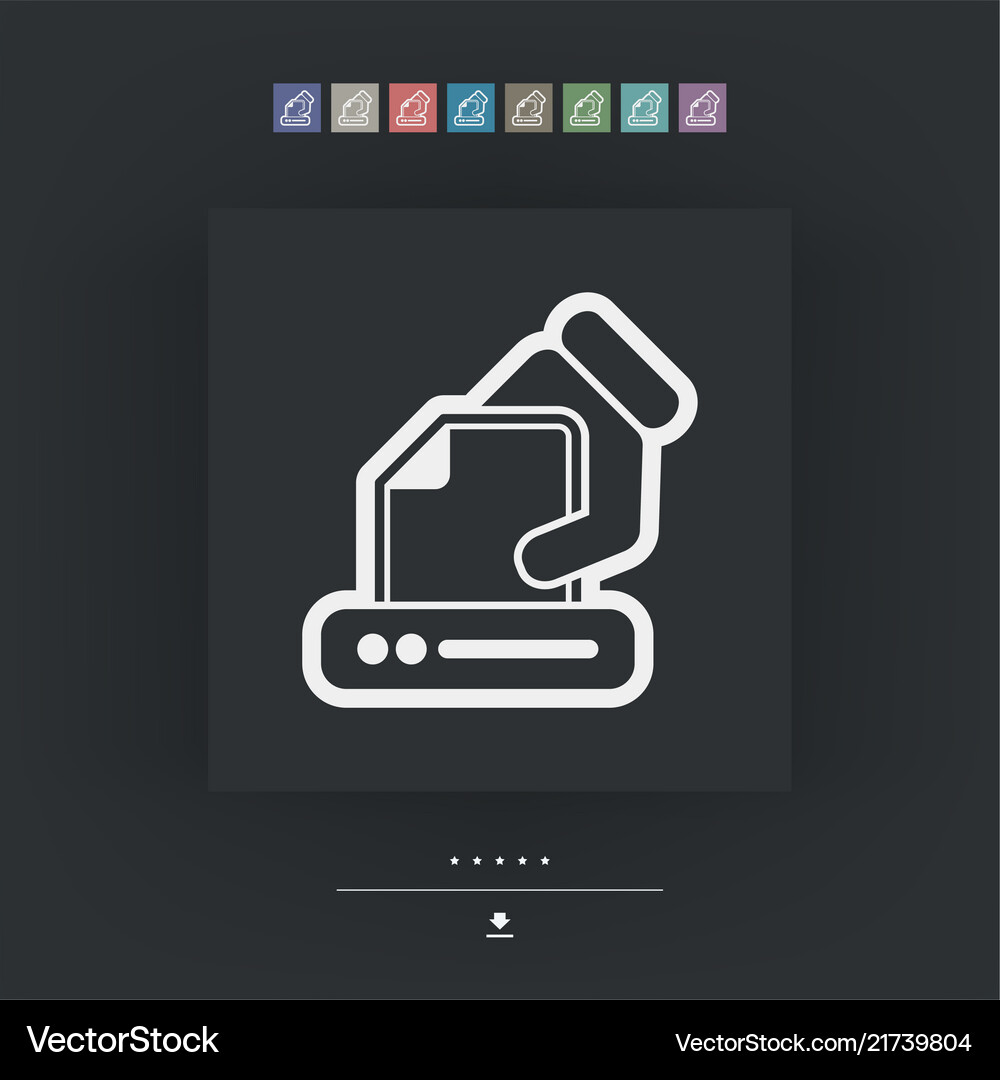 Printer icon Royalty Free Vector Image - VectorStock
