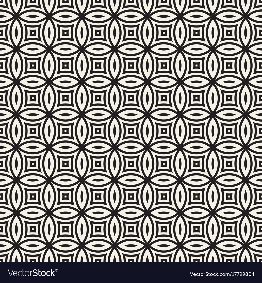Seamless Black And White Geometric Lines Vector Image Seamless Black And White Geometric Lines Vector Image