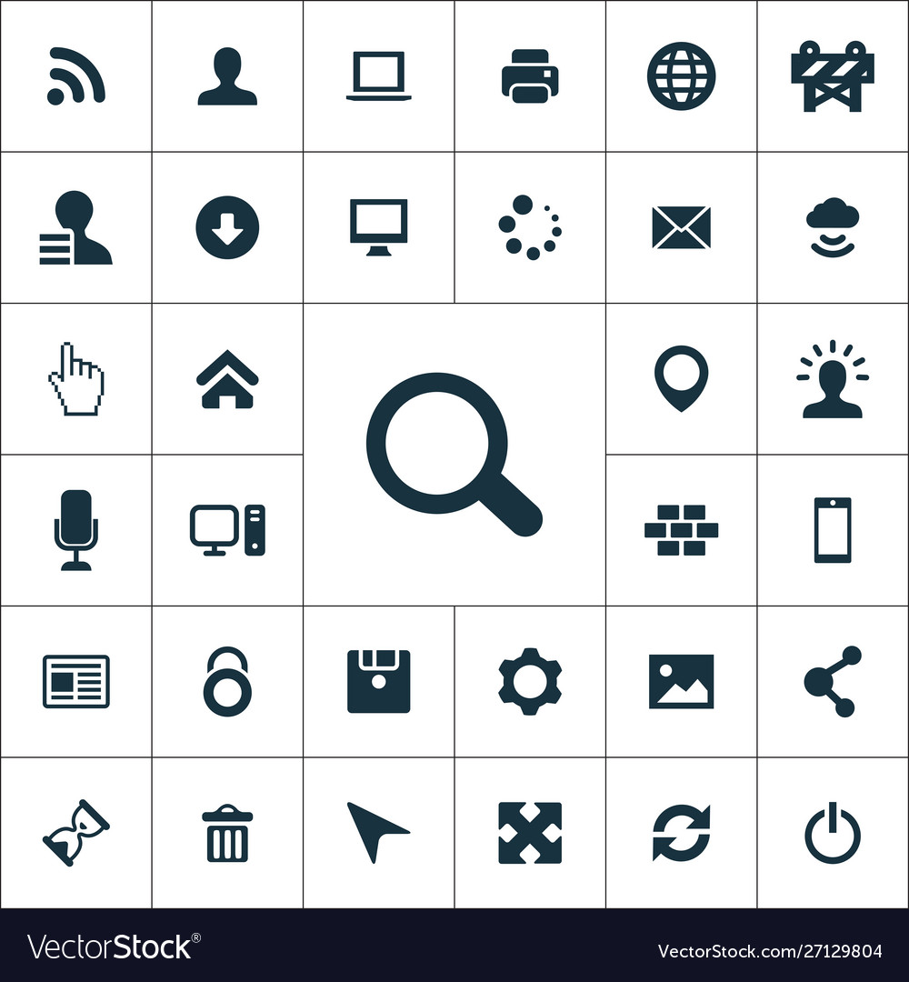 Webdesign simple icons universal set for web