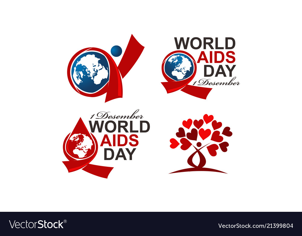 World aids day 1 december set