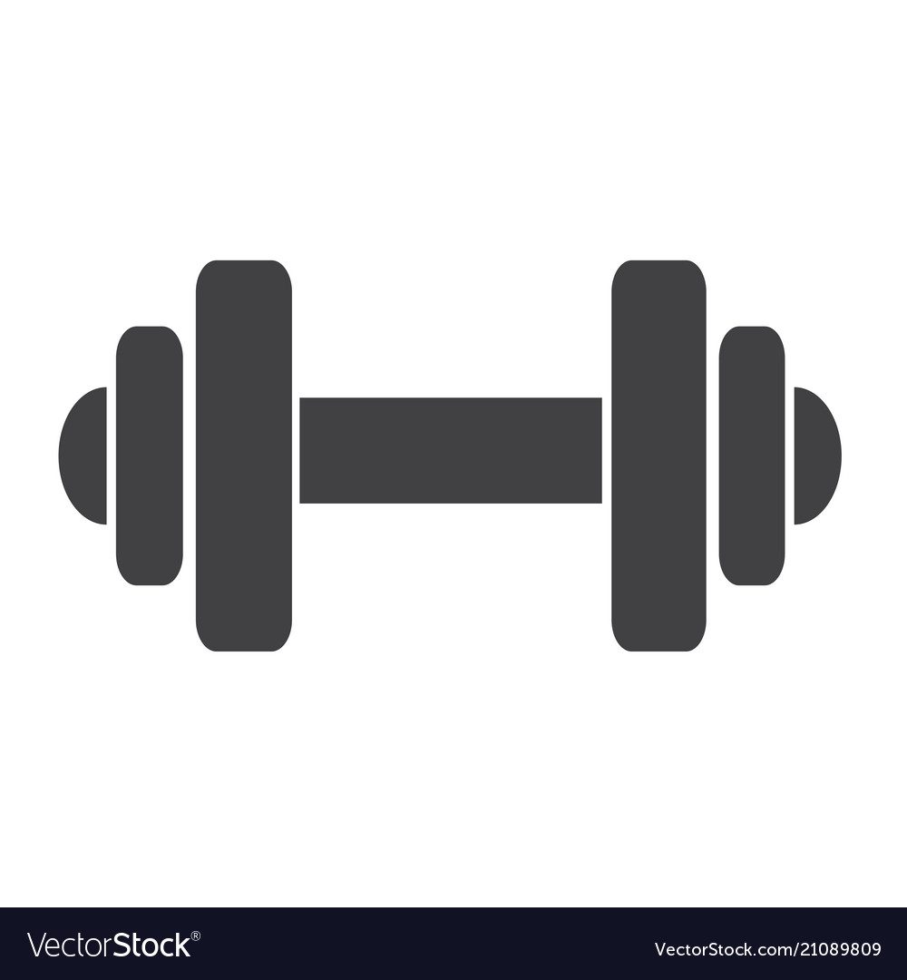 Dumbbell icon Royalty Free Vector Image - VectorStock