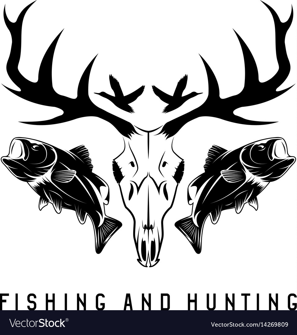 hunting-and-fishing-vintage-emblem-design-template