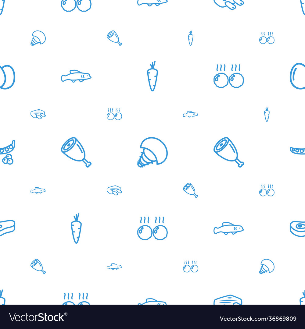 Raw icons pattern seamless white background
