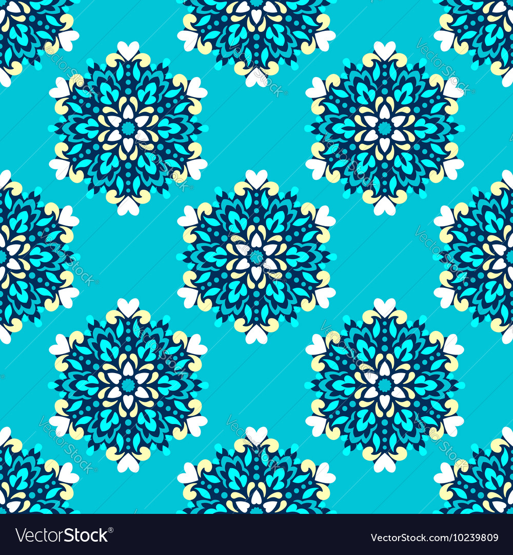 Seamless background with abstract ethnic pattern