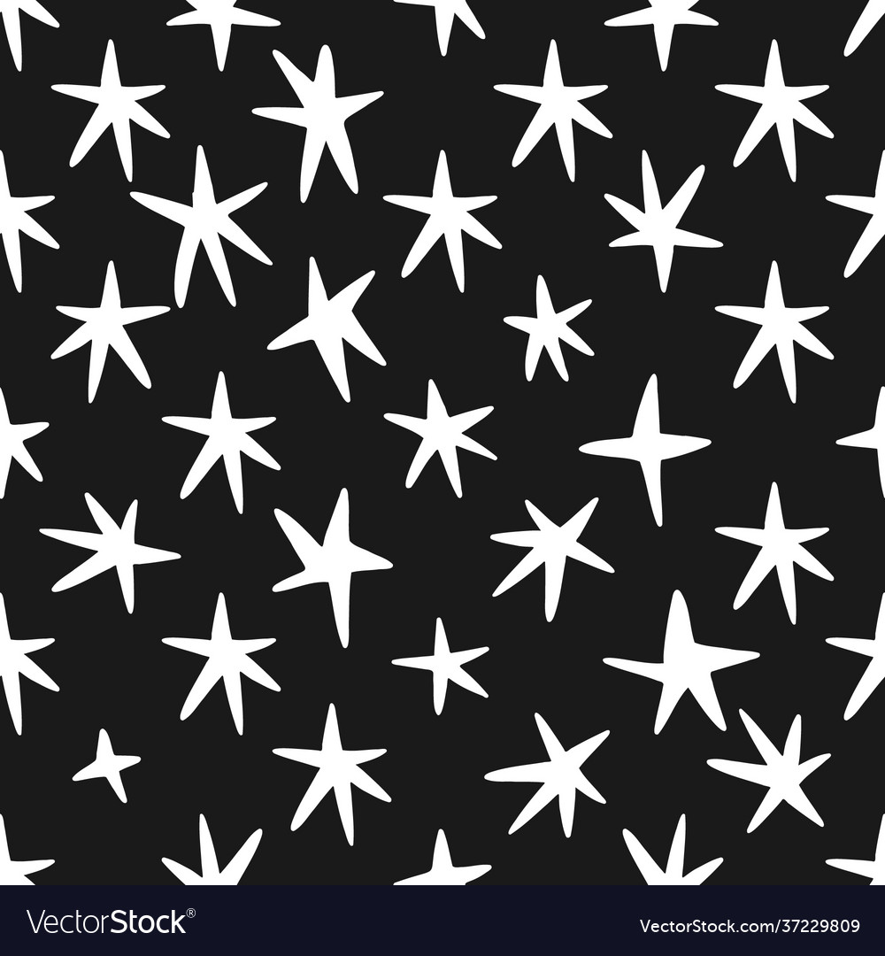 Simple minimalistic seamless pattern with hand