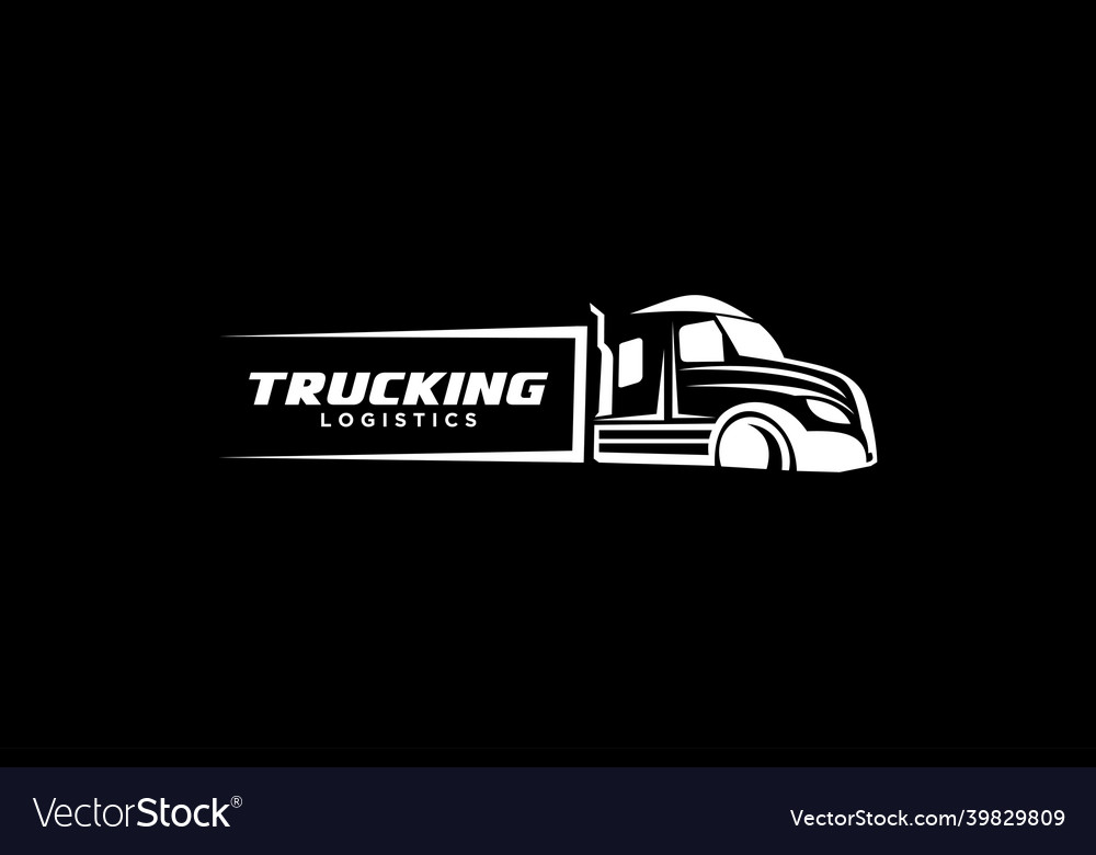 Truck logo template perfect logo for business Vector Image