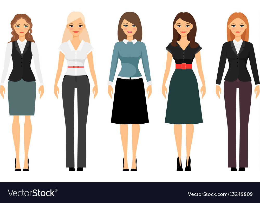 Women Dress Code Royalty Free Vector Image VectorStock