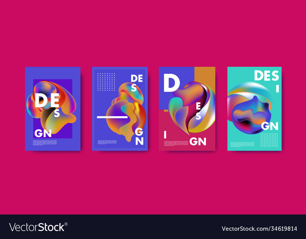 Abstract colorful liquid and fluid pattern Vector Image Abstract colorful liquid and fluid pattern