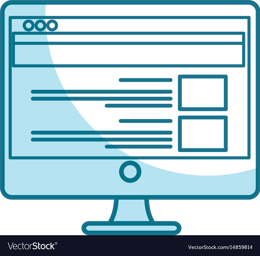 Computer desktop isolated icon
