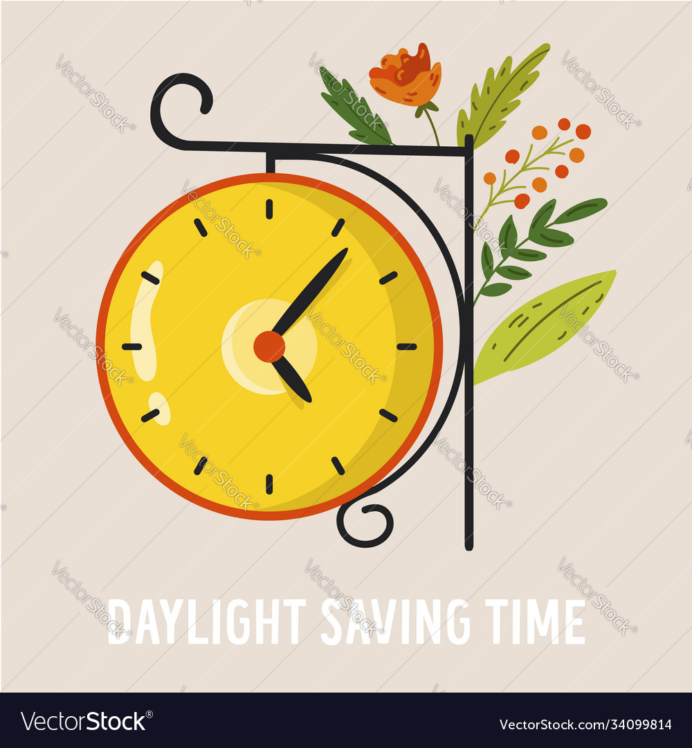 Daylight Saving Time Clock Abstract