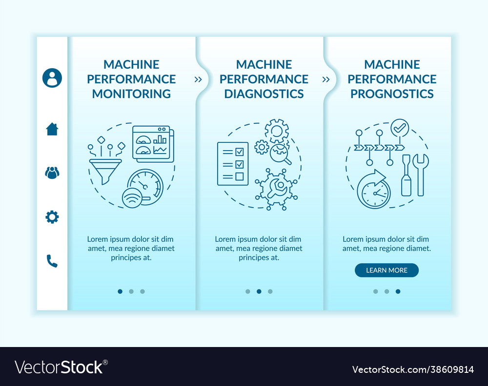 Digital ai tasks onboarding template vector image Digital ai tasks onboarding template