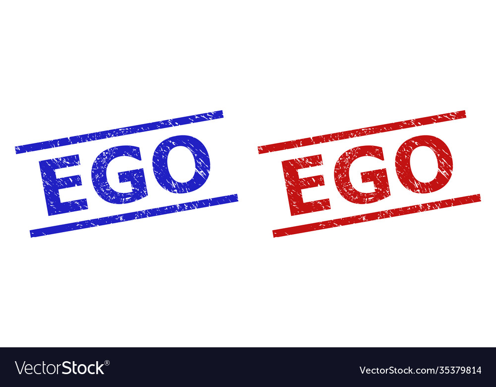 Ego watermarks with corroded surface and parallel