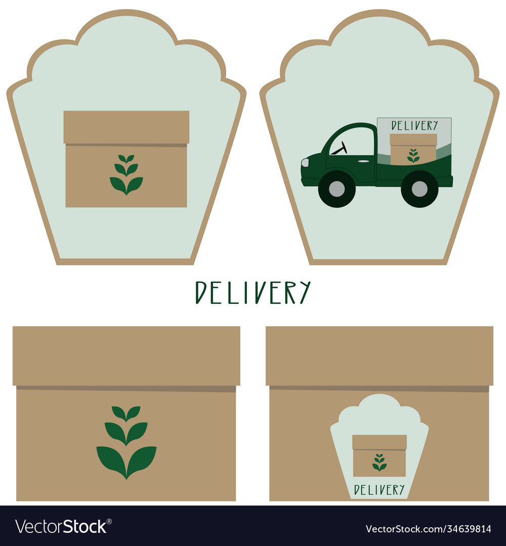 Label template express delivery concept Vector Image Label template express delivery concept