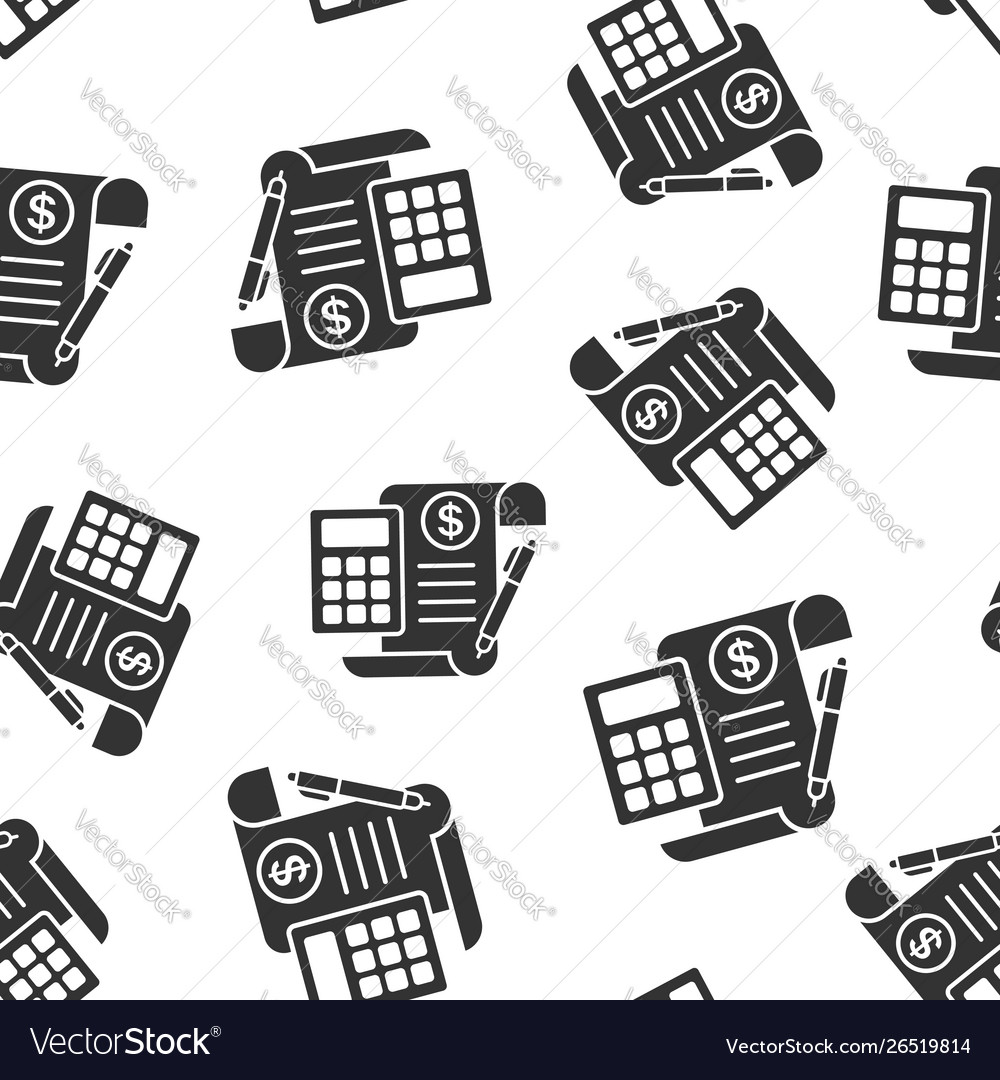 Money Calculation Icon Pattern