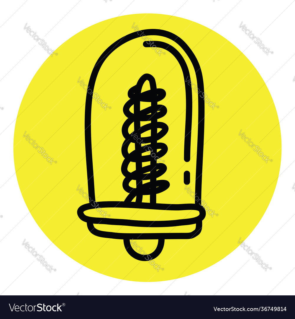 Power saving lightbulb on a white background