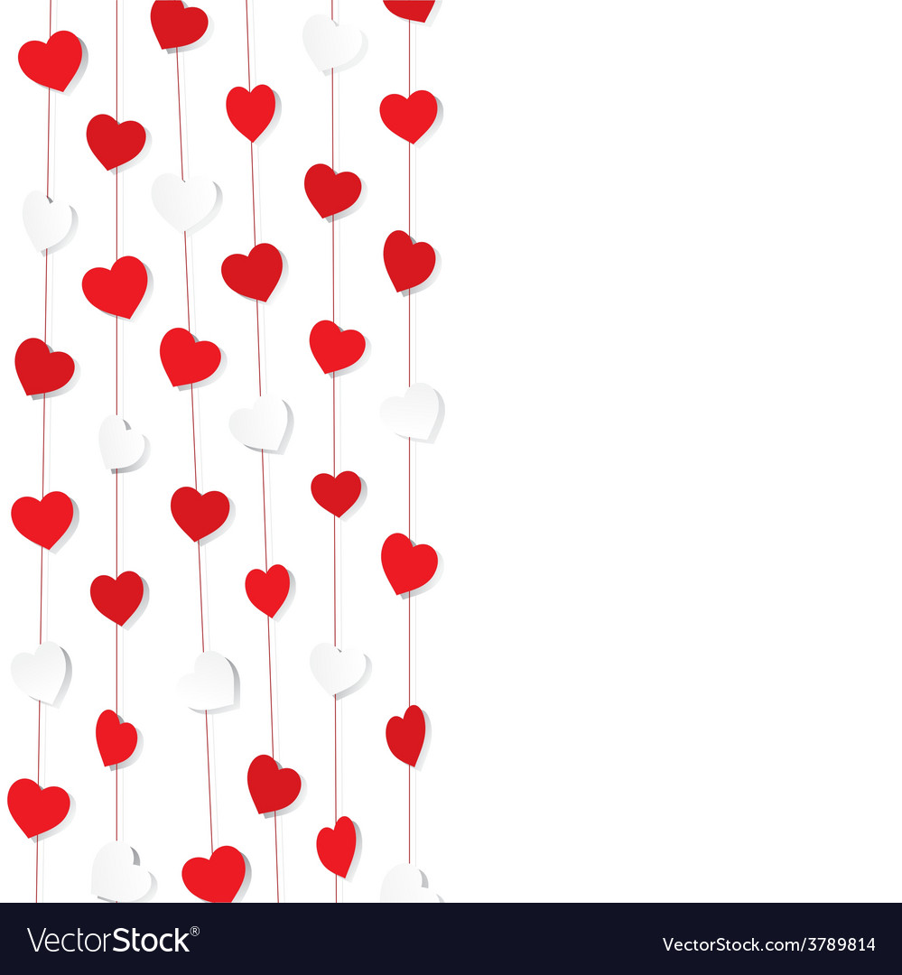 Red and White Heart Pattern