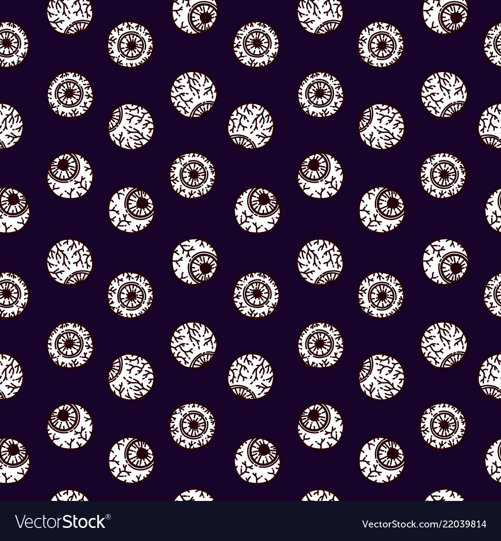 Seamless pattern in the style of psychedelic eyes vector image Seamless pattern in the style of psychedelic eyes