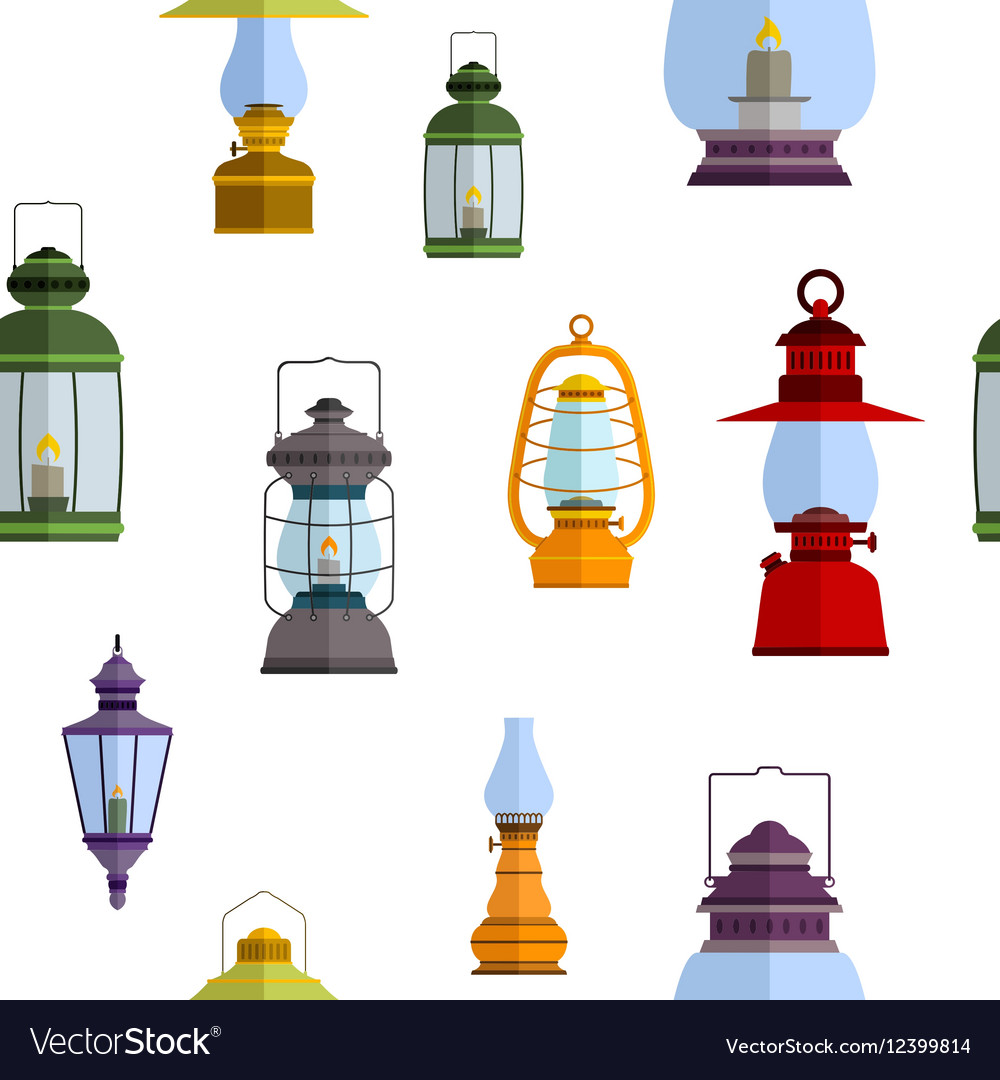 Seamless pattern with lanterns
