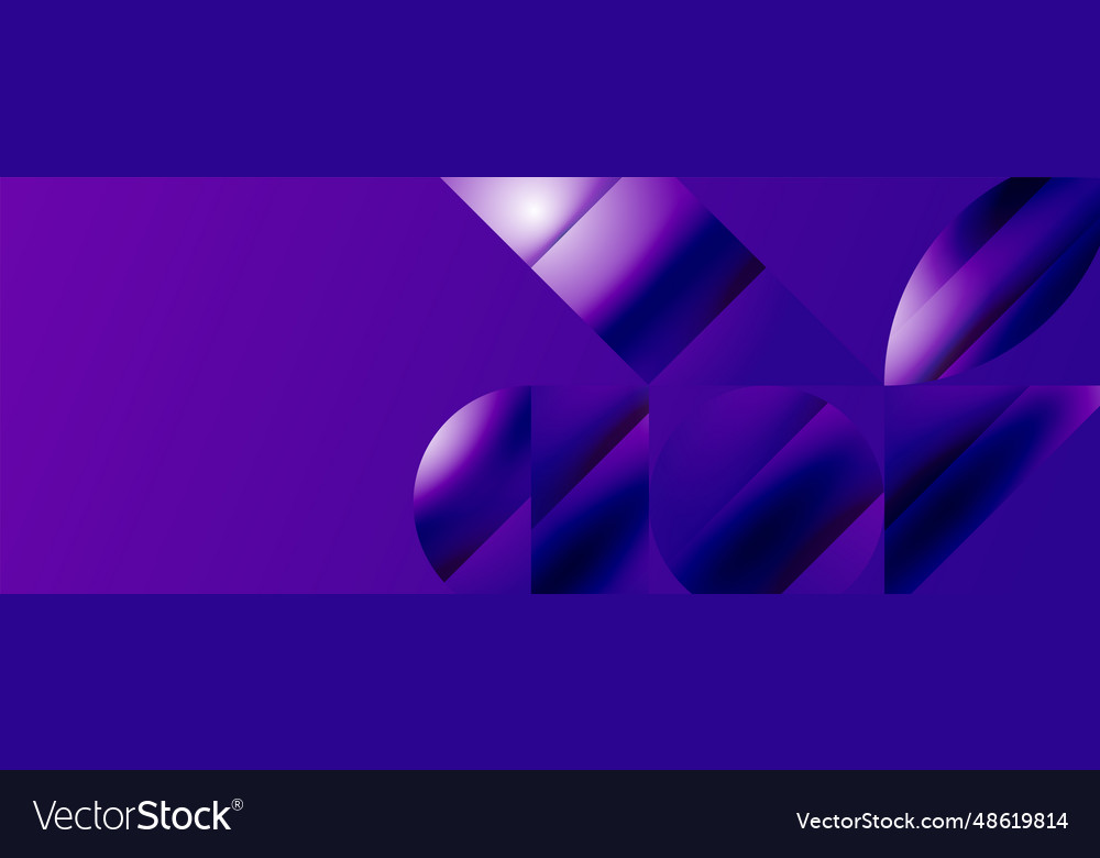 Serene gradient template circles and triangles vector image Serene gradient template circles and triangles