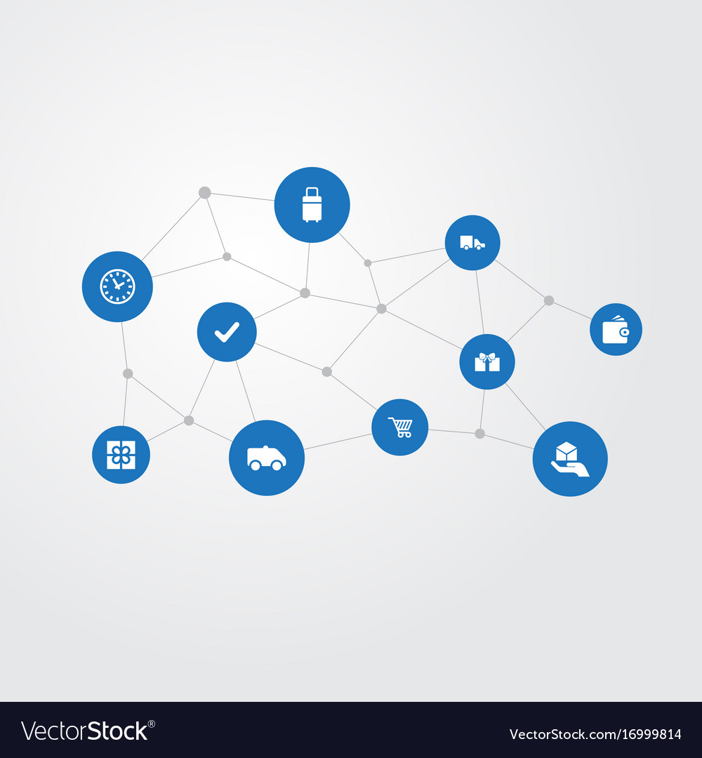 Set of simple handing icons