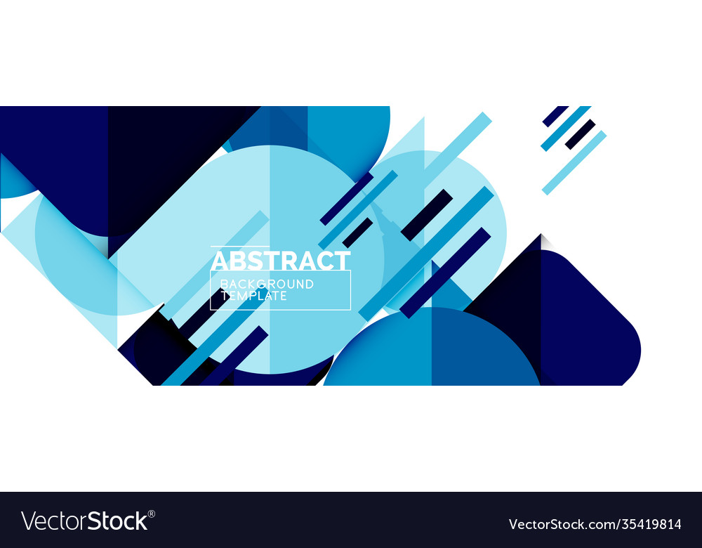 Simple circles and triangles abstract background Vector Image Simple circles and triangles abstract background