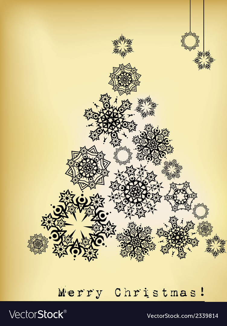 Winter Snowflake Abstraction