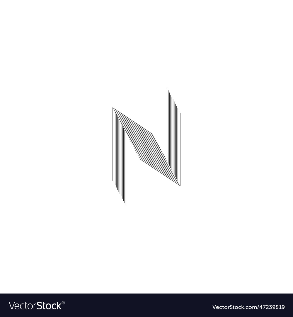 alphabet-initials-logo-nn-n-royalty-free-vector-image