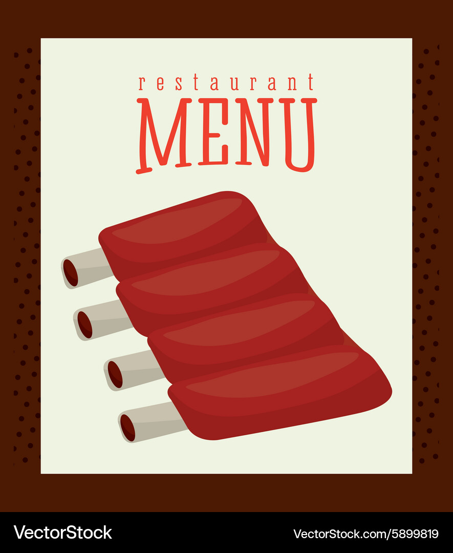 Butcher menu Royalty Free Vector Image - VectorStock