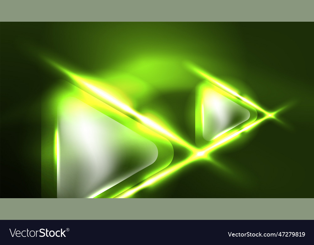 Digital neon abstract background triangles vector image Digital neon abstract background triangles