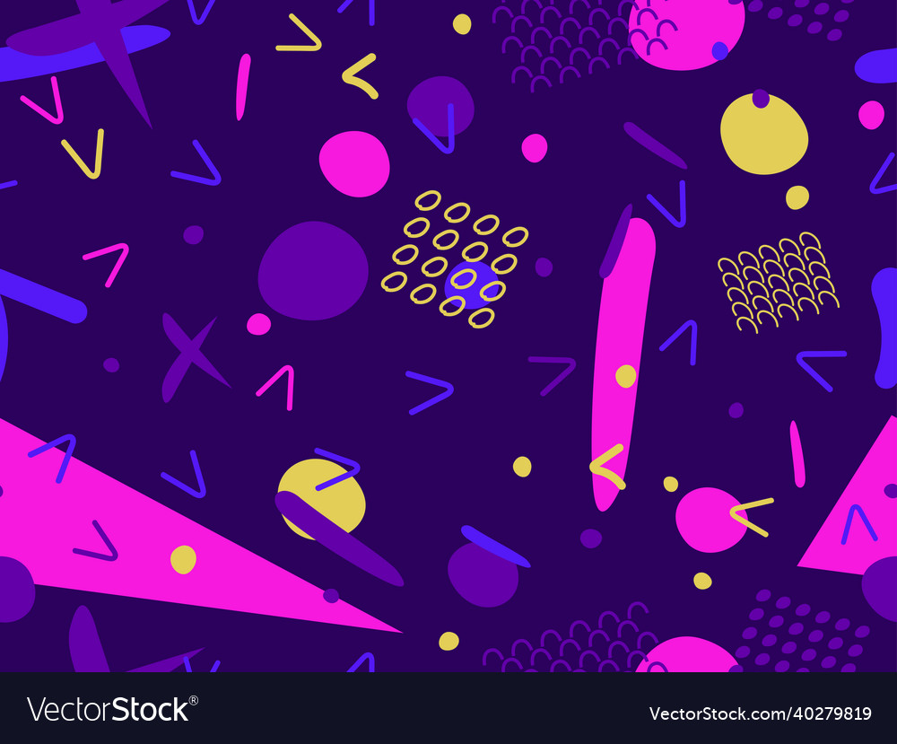 Geometric seamless pattern in the style