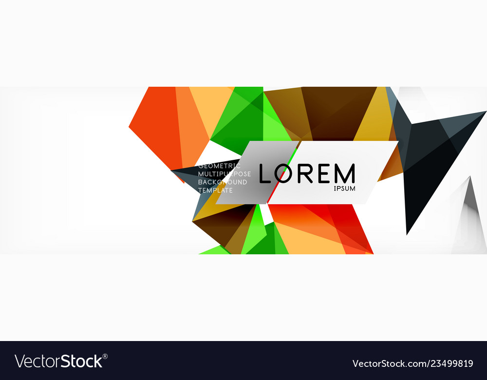Mosaic triangular low poly style abstract vector image Mosaic triangular low poly style abstract