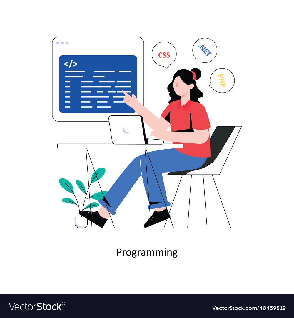 Programming flat style design