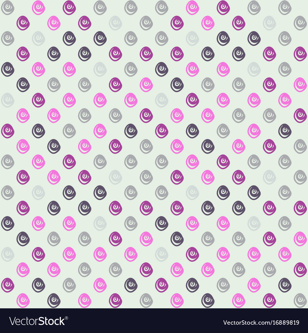 Seamless pattern with swirls on white background