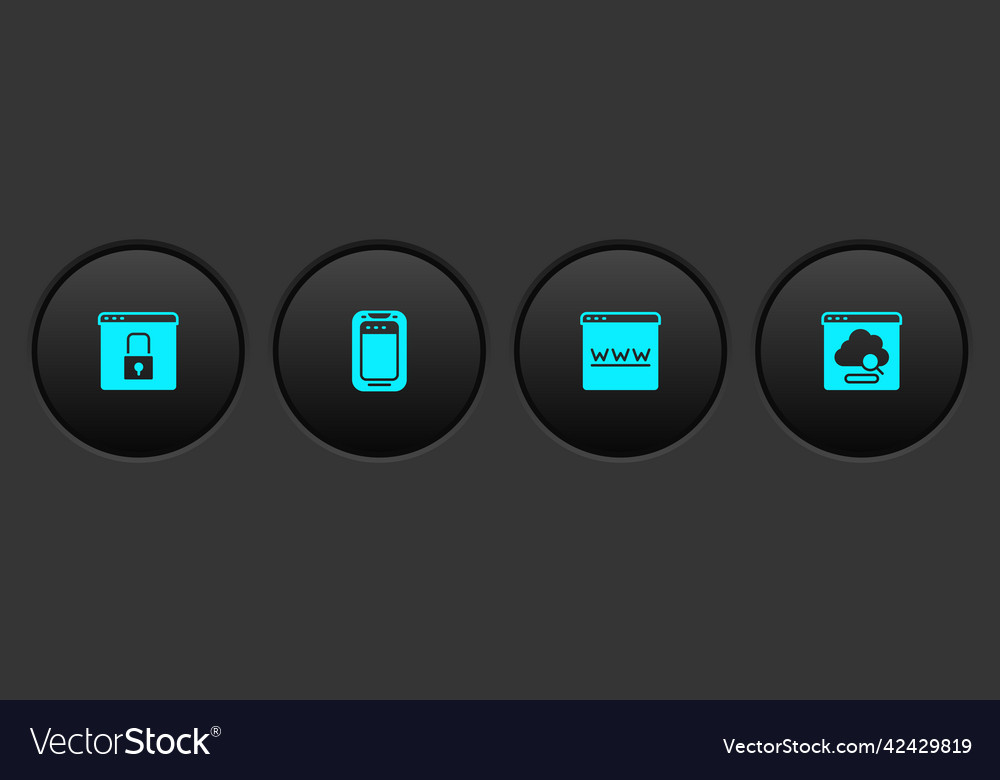 Set secure your site with https ssl mobile phone vector image Set secure your site with https ssl mobile phone