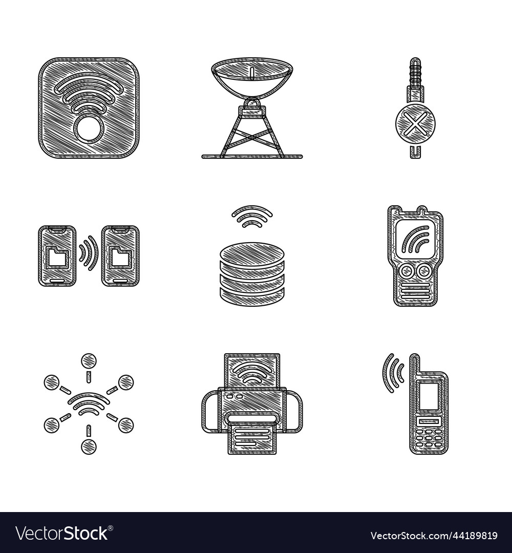 Set smart data server printer system mobile