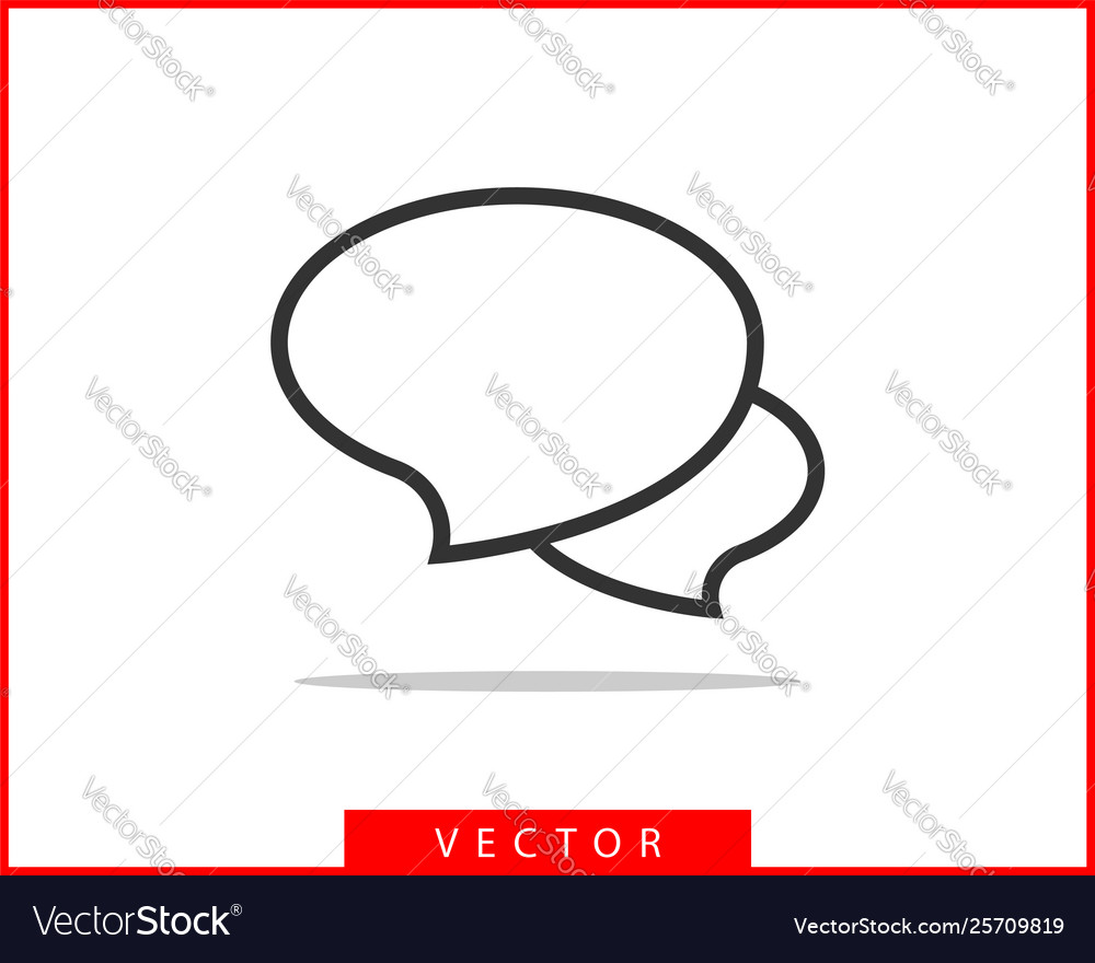 Talk bubble speech icon blank empty bubbles