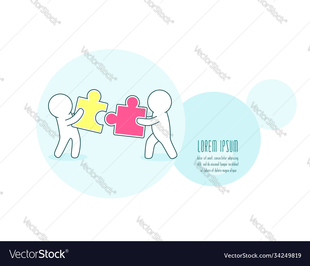 Teamwork partnership and development concept