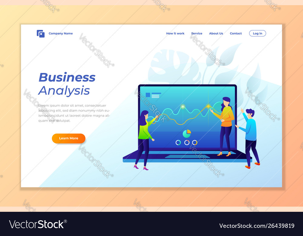 Web banner background for data analysis digital vector image Web banner background for data analysis digital