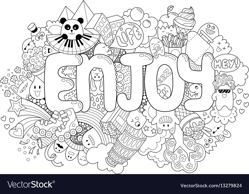 Abstract background with text enjoy texture