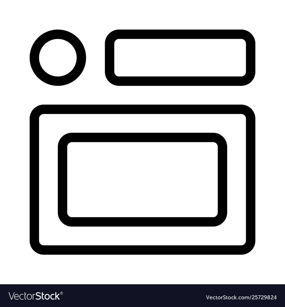 Circular dot with a header rectangular bar